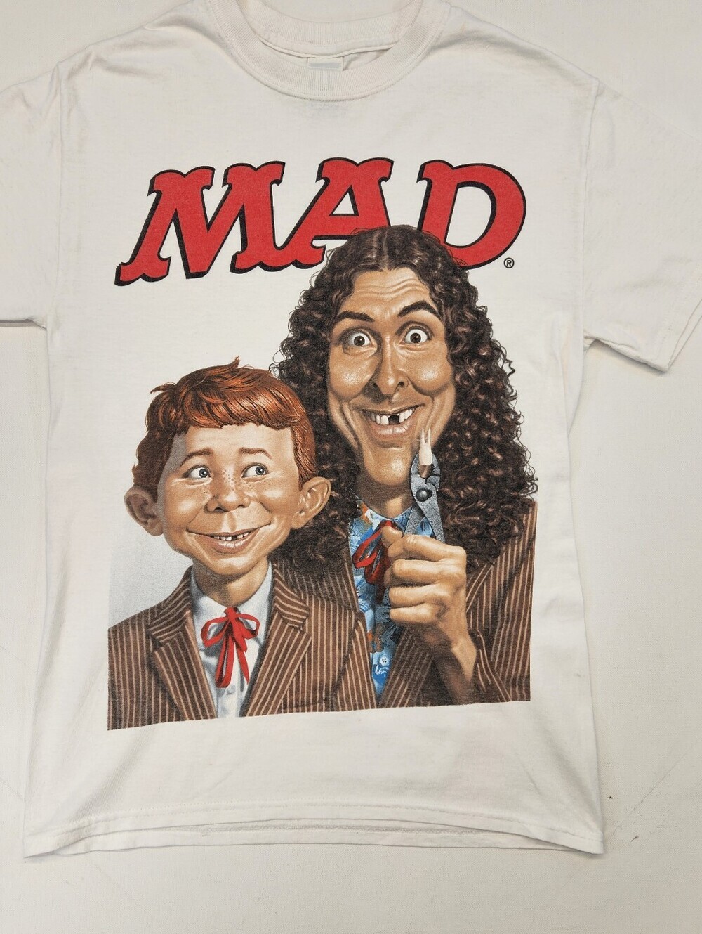 Weird Al Yankovic Mad TV Pulling Teeth Shirt Unisex Funny Alfred E Newman Small